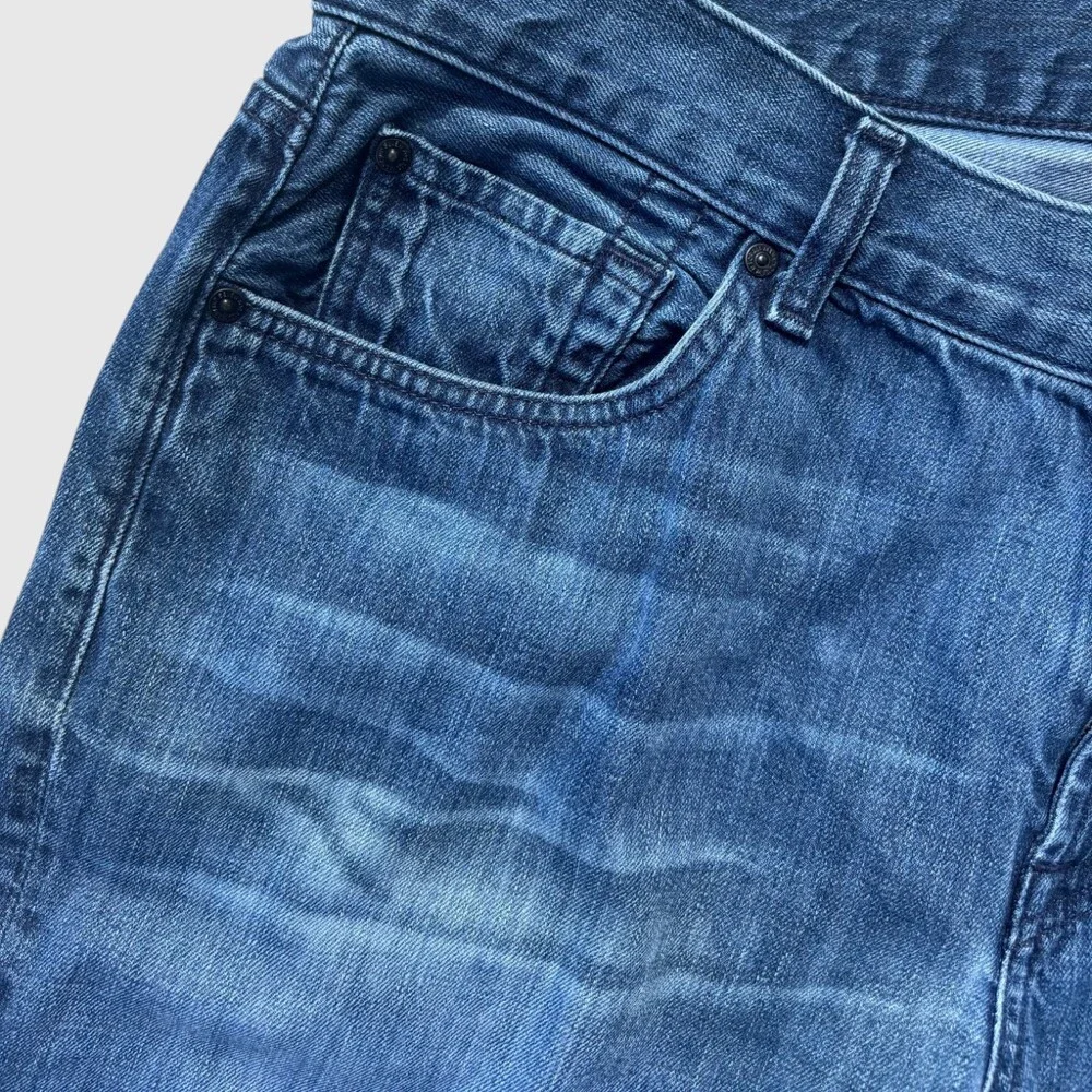 7 For All Mankind Austyn Relaxed Straight Leg Jeans Men's 36 Medium Blue Wash